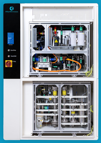Saisonspeicher Wasserstoff Speichersystem | Basisset 320kWh elektr. Speicherkapazität
